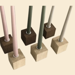 Bougeoir en bois - Bougie